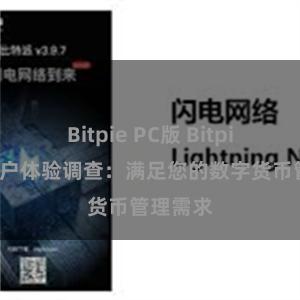 Bitpie PC版 Bitpie钱包用户体验调查：满足您的数字货币管理需求