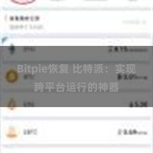 Bitpie恢复 比特派：实现跨平台运行的神器