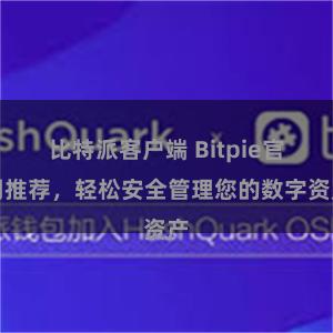 比特派客户端 Bitpie官网推荐，轻松安全管理您的数字资产
