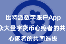比特派数字账户App  恰是众大量字货币心疼者的共同选拔
