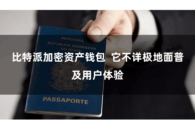 比特派加密资产钱包  它不详极地面普及用户体验