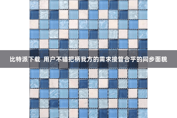 比特派下载  用户不错把柄我方的需求接管合乎的同步面貌