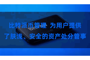 比特派币管理  为用户提供了肤浅、安全的资产处分管事